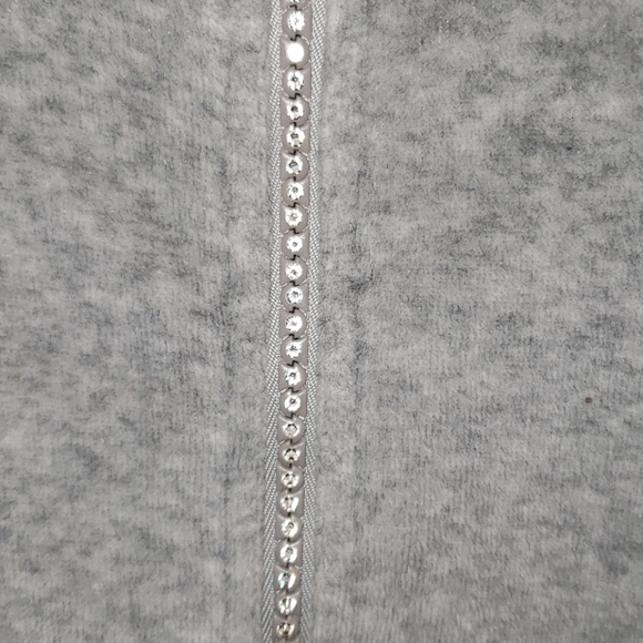 EUC Unbranded Velour Crystal Floral Jacket - Picture 3 of 8